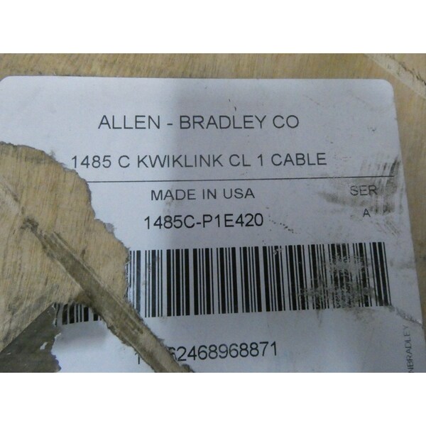Allen Bradley DEVICENET FLAT MEDIA KWIKLINK GRIS TPE PESADO BOBINA RESISTENTE 420M JUEGO DE CABLE CORDSET - 1485C-P1E420