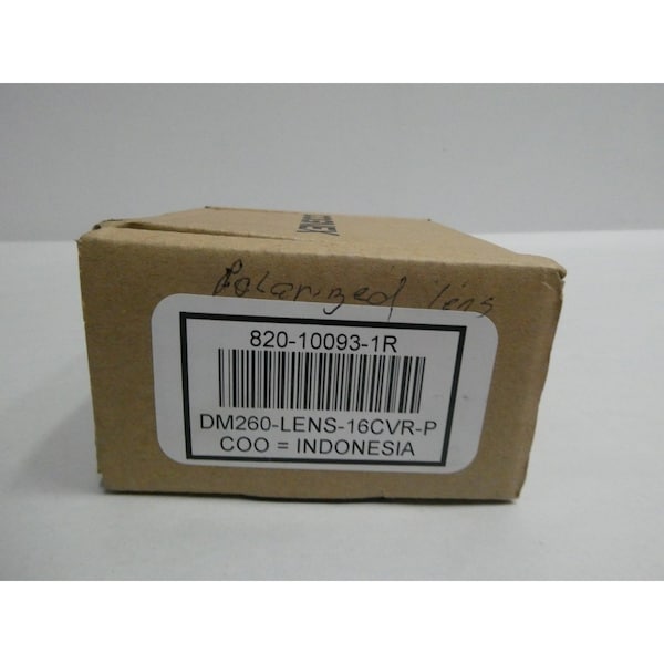 Cubierta del lente de sensor para piezas y accesorios - 820-10093-1R DM260-LENS-16CVR-P