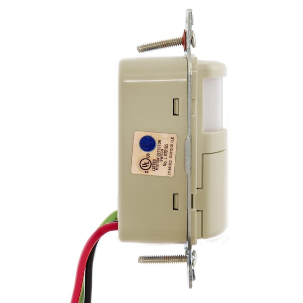 Sensor de ocupación Hubbell Wiring Device-Kellems, PIR, 1200 pies cuadrados, marfil - WS1000NI