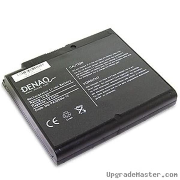 Denaq Denaq DQ-PA3250U-12 High Capacity Battery for Toshiba Satellite A30 Laptops- 6600mAh - DQ-PA3250U-12