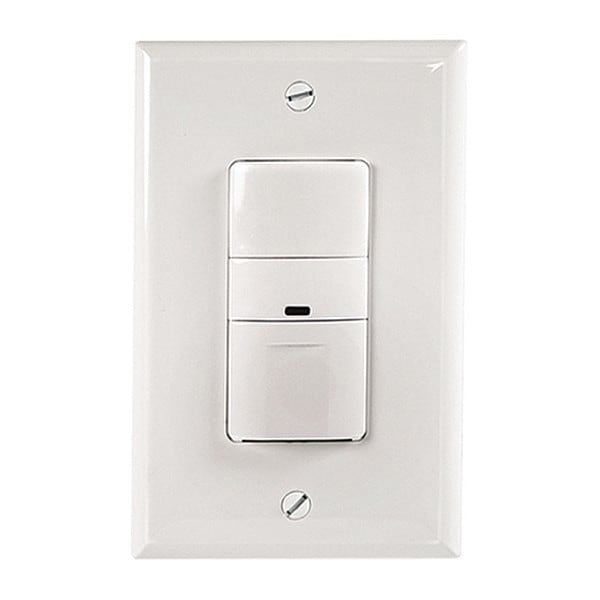 Interruptor de Pared Pir Greengate 120/277V Auto/Manual W - OSW-P-1001-MV-W