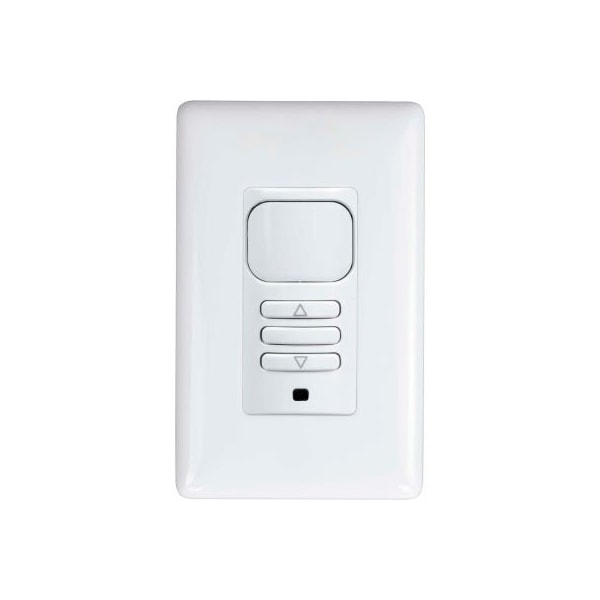Hubbell Lighting Interruptor de Pared de Sensores de Ocupación Hubbell LightHawk PIR con Atenuación, Blanco - LHDMIRS3-N-WH
