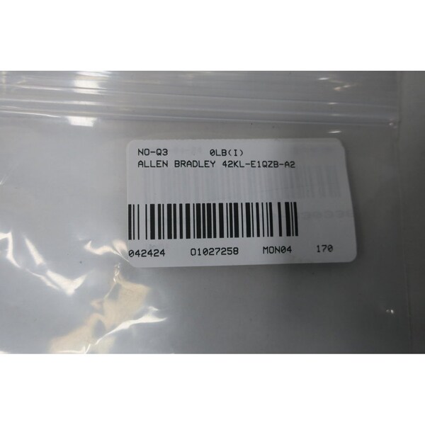 Allen Bradley PHOTOELECTRIC SENSOR 22-250V-AC 22-250V-DC - 42KL-E1QZB-A2