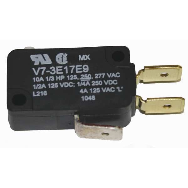 Interruptor de Acción Rápida en Miniatura Honeywell, Pasador, Actuador de Émbolo, SPDT, Calificación de Contacto de 10A @ 240V CA - V7-3E17E9
