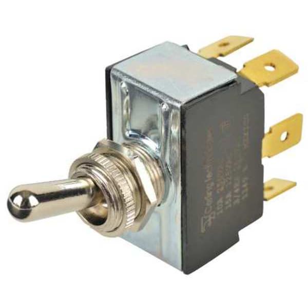 Interruptor de Palanca de Carling Technologies, DPDT, 4 Conexiones, Apagado/Circuito 1 Encendido/Circuito 1&2 Encendido Momentáneo, 3/4 hp, 10A @ 250V AC - 6GG5B-73