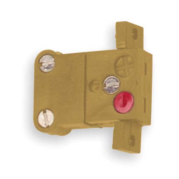 Tempco Panel Jack, K, Amarillo, Miniatura 2 Pines - TCA-102-144