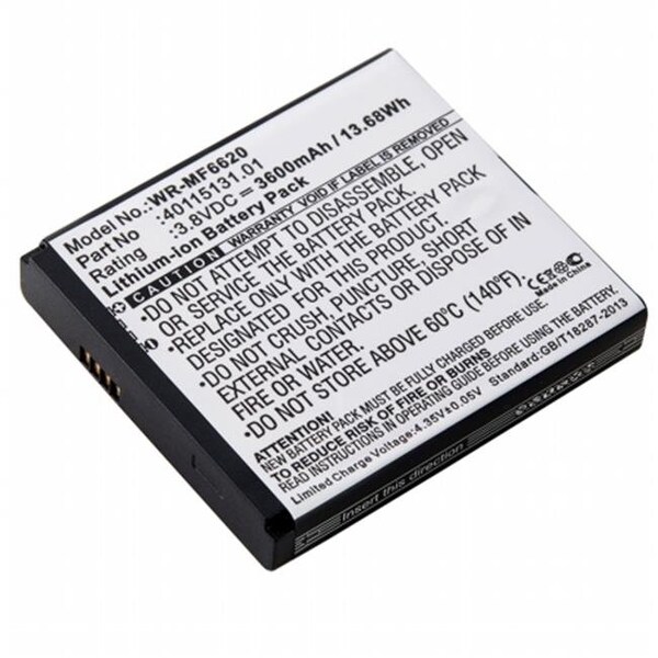 Dantona Dantona Industries WR-MF6620 Replacement Battery for Novatel Wireless 40115131.01 - WR-MF6620