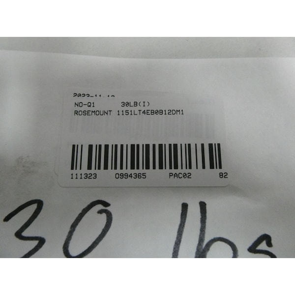Sensores de nivel de líquido con transmisor de 0-150IN-H2O Rosemount 150 45V-DC FLANGE - 1151LT4EB0B12DM1