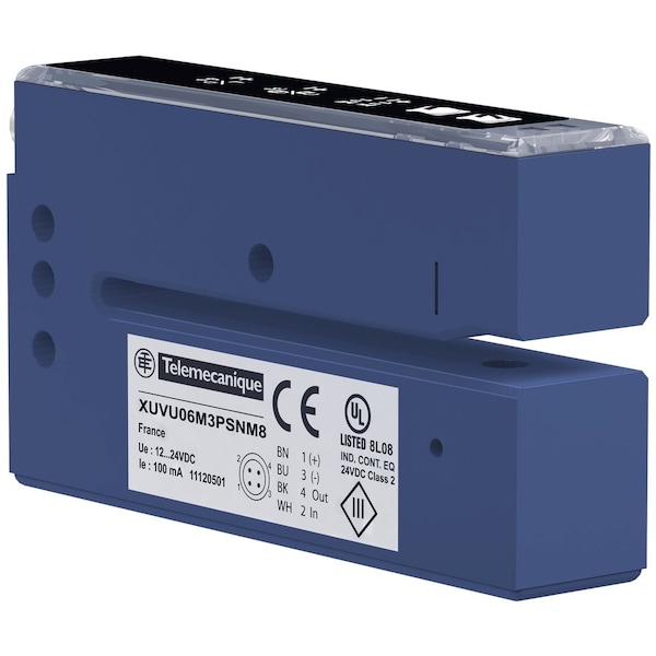 Sensor de etiquetas ultrasónico Telemecanique Sensors PNP NPN M8 4P - XUVU06M3KSNM8