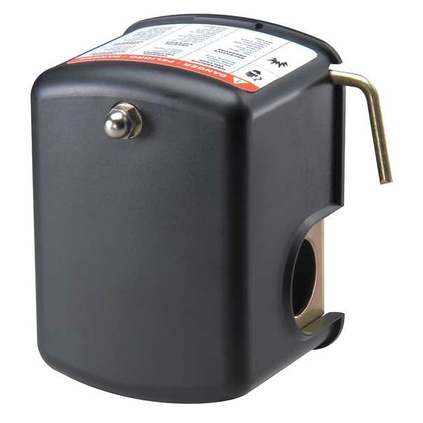 Interruptor de Presión Dayton, (1) Puerto, 1/4 pulgada en FNPT, DPST, 10 a 100 psi, Acción Estándar - 12T084