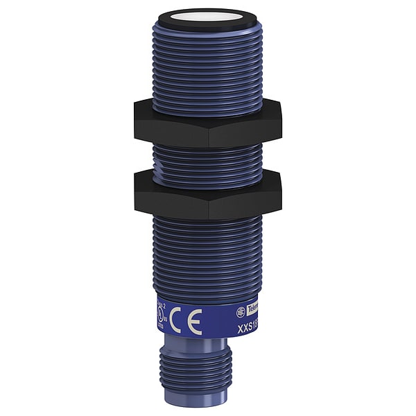 Sensor ultrasónico cilíndrico Telemecanique Sensors, estuche de PBT - XXS18P1VM12