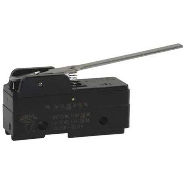 Interruptor de Acción Rápida Industrial Honeywell, Bisagra, Actuador de Palanca, SPDT, Clasificación de Contacto 15A @ 240V AC - BZ-2RW80