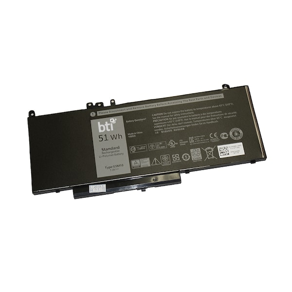 Battery Technology Replacement Lipoly Notebook Battery (Internal) For Dell Latitude - G5M10-BTI