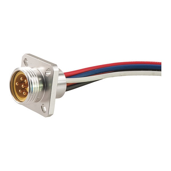 Receptáculo Remke, MiniSize, M, Montaje en Brida 6 pines, 1 ft. - 106APF0010M