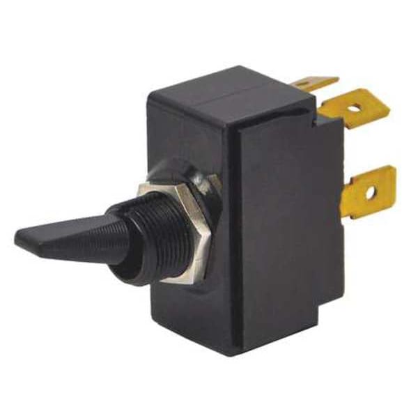 Interruptor basculante de Carling Technologies, DPST, 4 conexiones, Encendido/Apagado, 1 1/2 hp, 10A @ 250V AC, 20A @ 125V AC - 2GK721-D-4B-B
