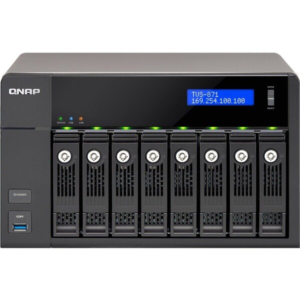 Qnap 8 BAY INTEL CORE I5 3.05 GHZ - TVS-871-I5-8G-US