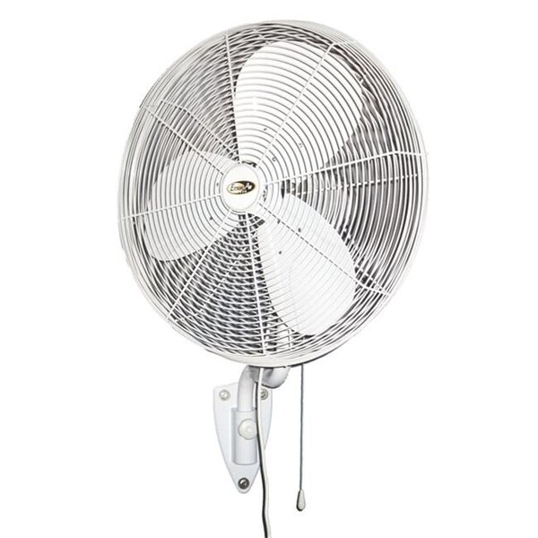 J & D Manufacturing J and D POW30OSC 30 In. White Indoor & Outdoor Oscillating Wall Fan - POW30OSC