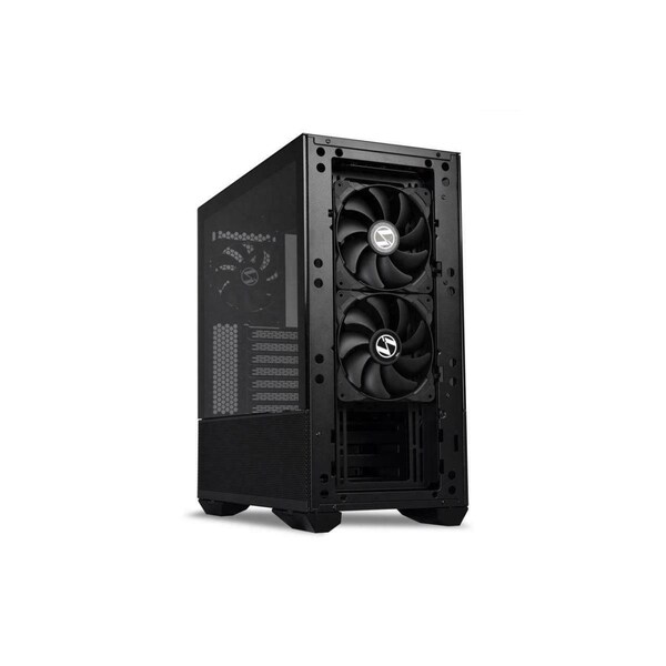 Lian Li Lian-Li  4 mm TG 2 x 140 mm PWM Fan Full Tower Computer Case, Black - LANCOOLIIMESHC PERFORM BL