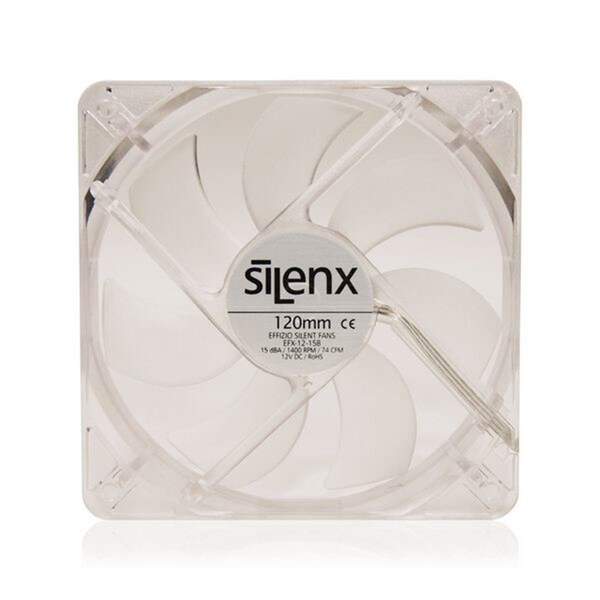 Silenx 120 mm. 15DBA Led Fluid Dynamic Bearing Fan, Red - SI459873