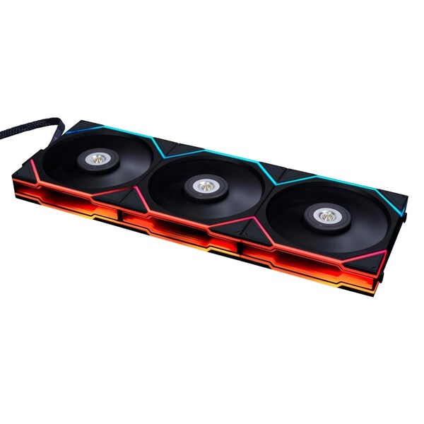 Lian Li UNI Fan TL 120 Reverse Blade Black with Controller, 3PK - 12RTL3B.US
