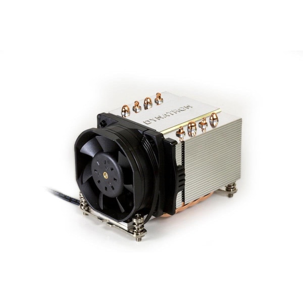 Dynatron Fan AMD AM4 PWM fan Aluminum fins with Heat Pipes 2U Server & Up 12V Brown Box - DY33809