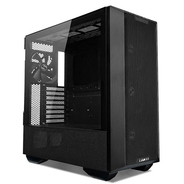 Lian Li Lian-Li  4 mm FullTower TG 3x140mm PWM Fans Mid-Tower Cabinet, Black - LANCOOL III BLACK