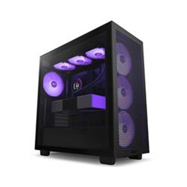 Nzxt H7 Flow RGB ATX Mid Tower Cabinet, Black - CM-H71FB-R1