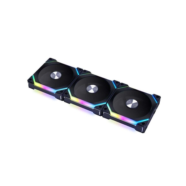 Lian Li Lian-Li  Uni SL120 Case Fan, Black, 3PK - SL120V2-3B
