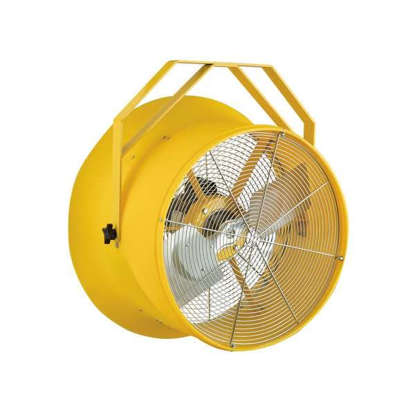 Allegro Industries Fan, High Output, 1725 RPM, Yellow, 22 in. - 9541-22