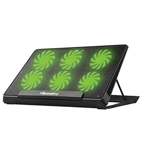 Abacus 17 in. LED Light Laptop Notebook Cooling Pad with Six Fan - AB723459
