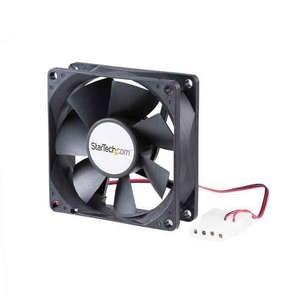Startech.Com 80x25mm Dual Ball Bearing Computer Case Fan w/ LP4 Connector - FANBOX