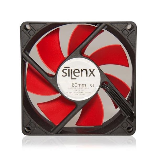 Silenx SilenX EFX-08-15 80 mm. 15 DBA Fluid Dynamic Bearing Fan - EFX-08-15