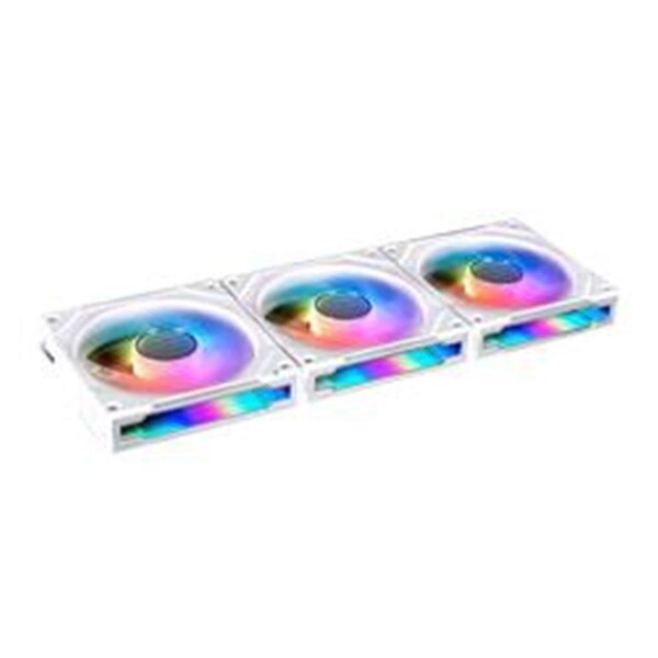 Lian Li Lian-Li  120 mm UNI FAN SL Infinity Fluid Dynamic Bearing Case Fan, White, 3PK - UF-SLIN120-3W