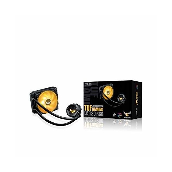 Asus TUF Gaming LC 120 RGB All-in-one Liquid CPU Cooler (Aura Sync, TUF 120mm RGB Radiator Fans with - TUFGAMINGLC120RGB