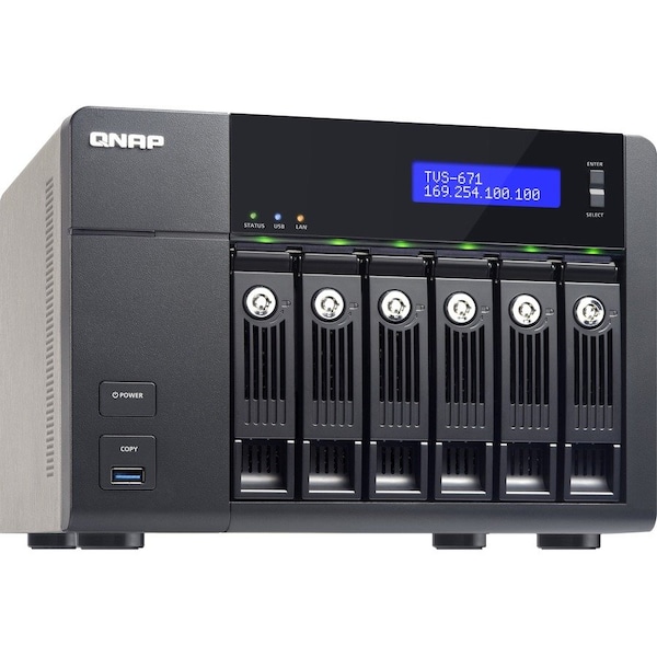 Qnap 6-BAY INTEL COR I 5 3.0HGZ QUD - TVS-671-I5-8G-US
