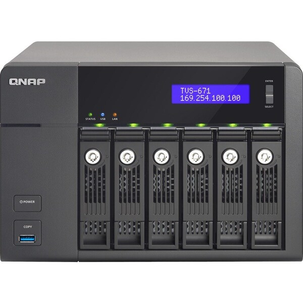 Qnap 6-BAY INTEL COR I 5 3.0HGZ QUD - TVS-671-I5-8G-US