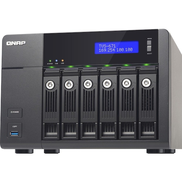 Qnap 6-BAY INTEL COR I 5 3.0HGZ QUD - TVS-671-I5-8G-US