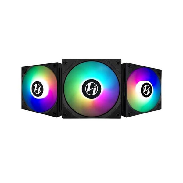 Virtual 120 mm ARGB LED PWM Fan - Black, 3PK - VI3036915