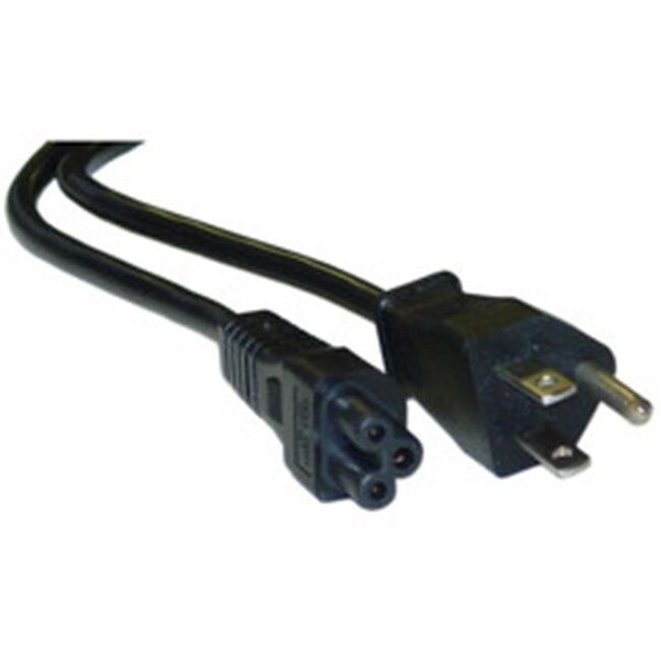 Cable Wholesale CableWholesale 10W1-15210 Notebook-Laptop Power Cord  NEMA 5-15P to C5  3 Pin  UL  CSA rated  10 foot - 10W1-15210