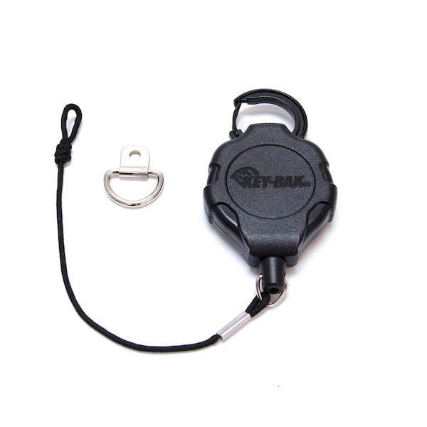 Key-Bak KEYBAK CB Radio Retractable Tether, 36 in. DuPont Kevlar Cord, D-Ring Anchor, 5PK - 0KR3-4A12