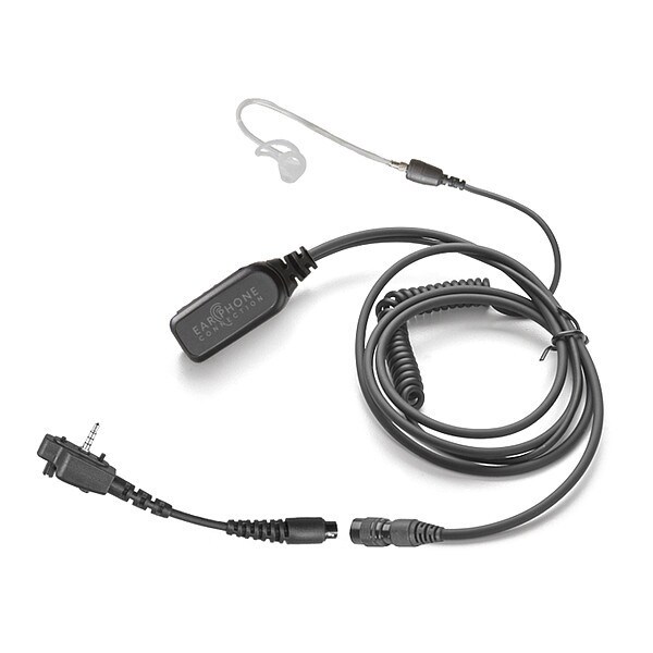 Earphone Connection Short Tube Lapel Microphone, Black - EP1222QR
