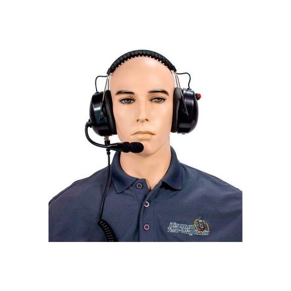 Discount Two-Way Radio RCA High Noise Reduction Two-Way Radio Headset, Over the Head, Dual Muff - HS65NR-X03