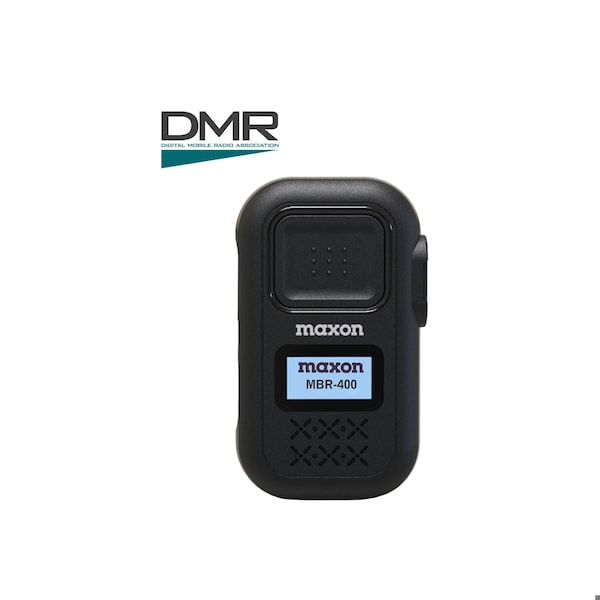 Maxon Portable Two Way Radio, 16 CH, Blk, 470 MHz - MBR-400