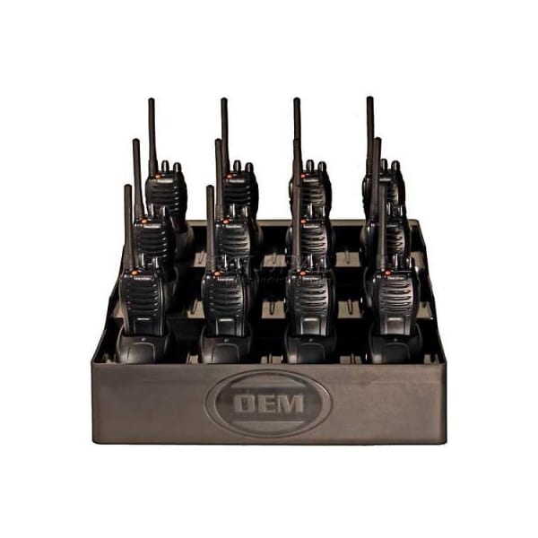 Klein Electronics Inc FuelPad12 12-Unit Battery Charger and Desktop Organizer For Radios, Cell Phones, Power Tools - FUELPAD12