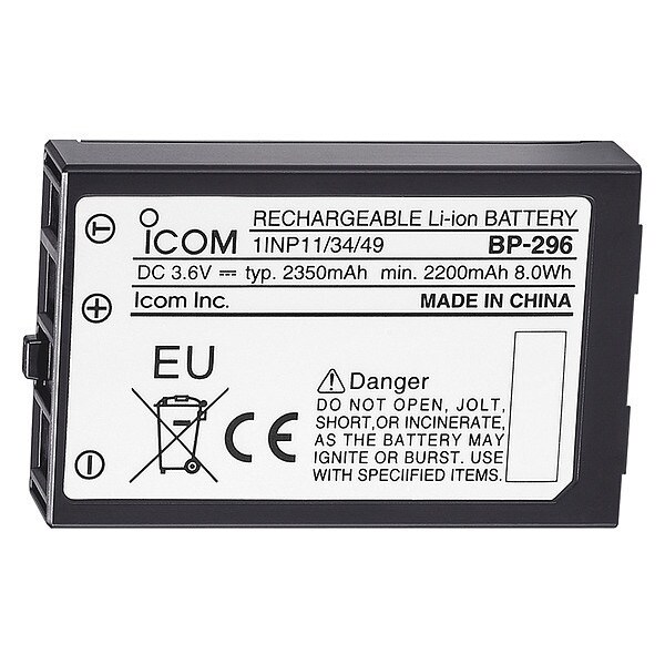 Icom SKU No:55EE31, MFR No:BP296,2200mAh - BP296