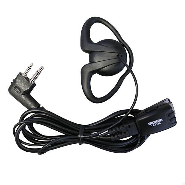 Maxon D Style Over the Ear Speaker w/Lapel Microphone and PTT - TA-817X