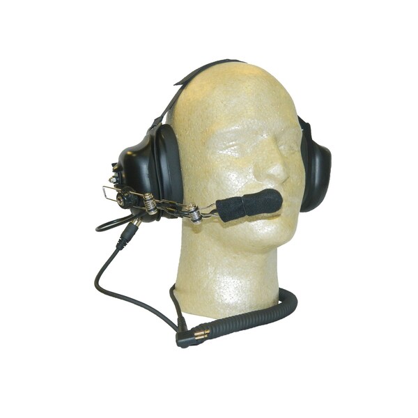 Maxon Dual Muff Headset & Cord 2-Pin for Two-Way Radio - TA-890X