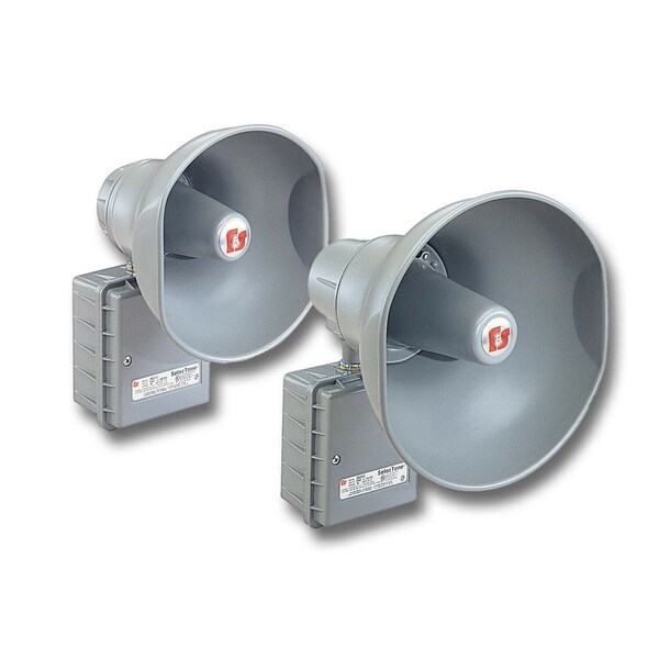 Federal Signal PA Weatherproof Speaker, Al, 5 Channels - 314GCX-024