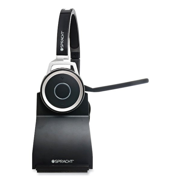 Spracht ZuM BT Prestige Headset, Binaural, Over-the-Head, Black - ZUMBTP400