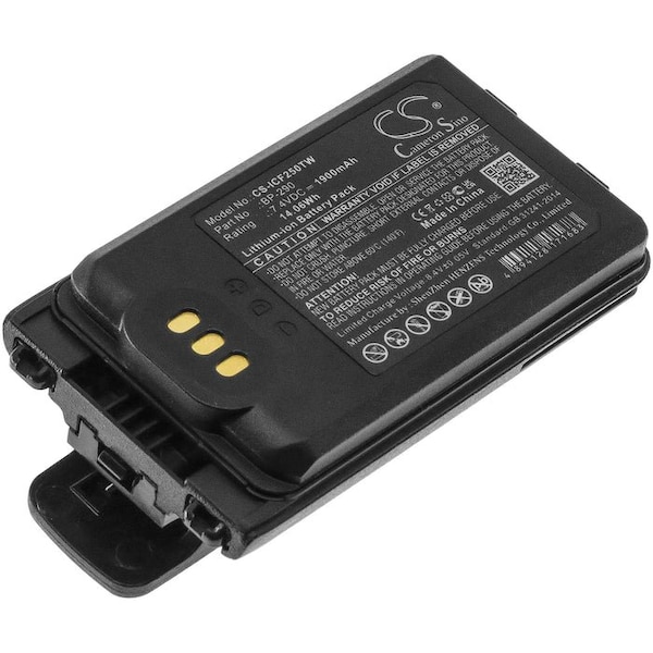 Bsc Preferred Icom IC-F52D IC-F62D IC-M85 1900mAh Two Way Radio Replacement Battery - CS-ICF250TW